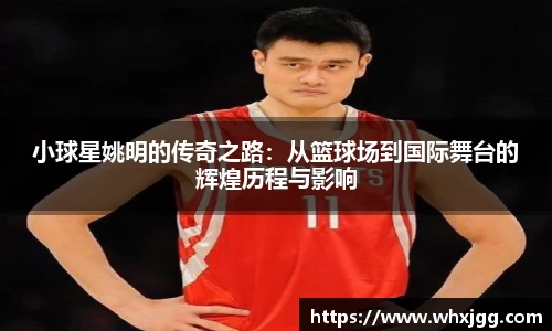 小球星姚明的传奇之路：从篮球场到国际舞台的辉煌历程与影响